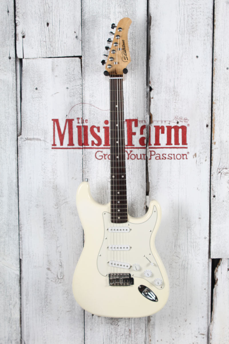 Silvertone Revolver SS15 Double Cutaway Solid Body Electric Guitar