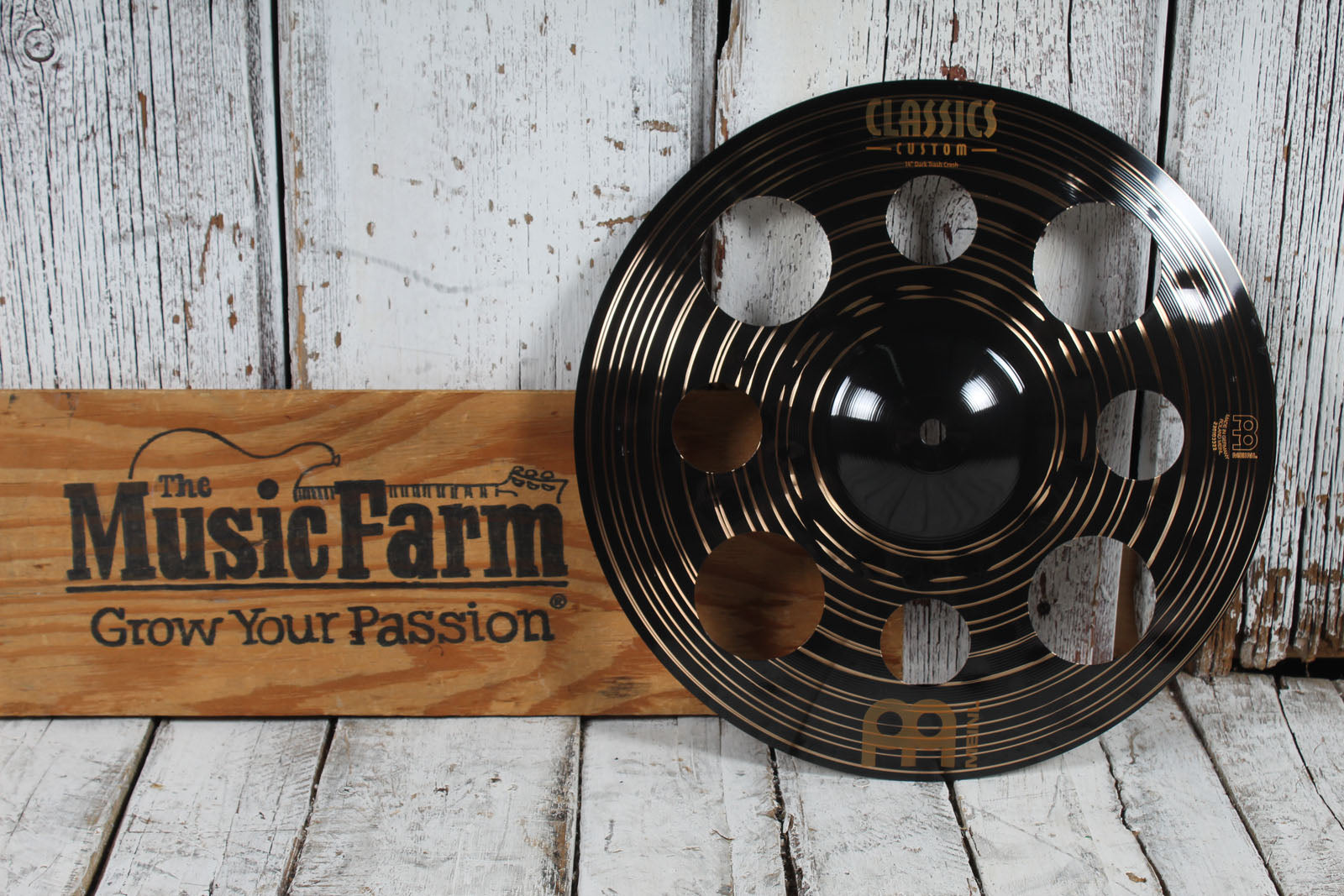 Meinl CC14DATRC Customs Classic Dark Trash Crash Cymbal 14 Inch Crash Cymbal Secondary image