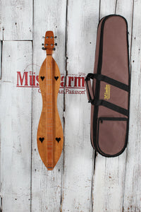 McSpadden Standard Dulcimer 4 String Flathead Hourglass Dulcimer with Gig Bag
