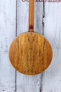 Oscar Schmidt OB5SP 5 String Spalt Maple Banjo with 30 Bracket Tone Ring Natural