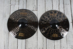 Meinl CC14DAH Customs Classic Dark HiHat Cymbal 14 Inch Hi Hat Drum Cymbal Pair
