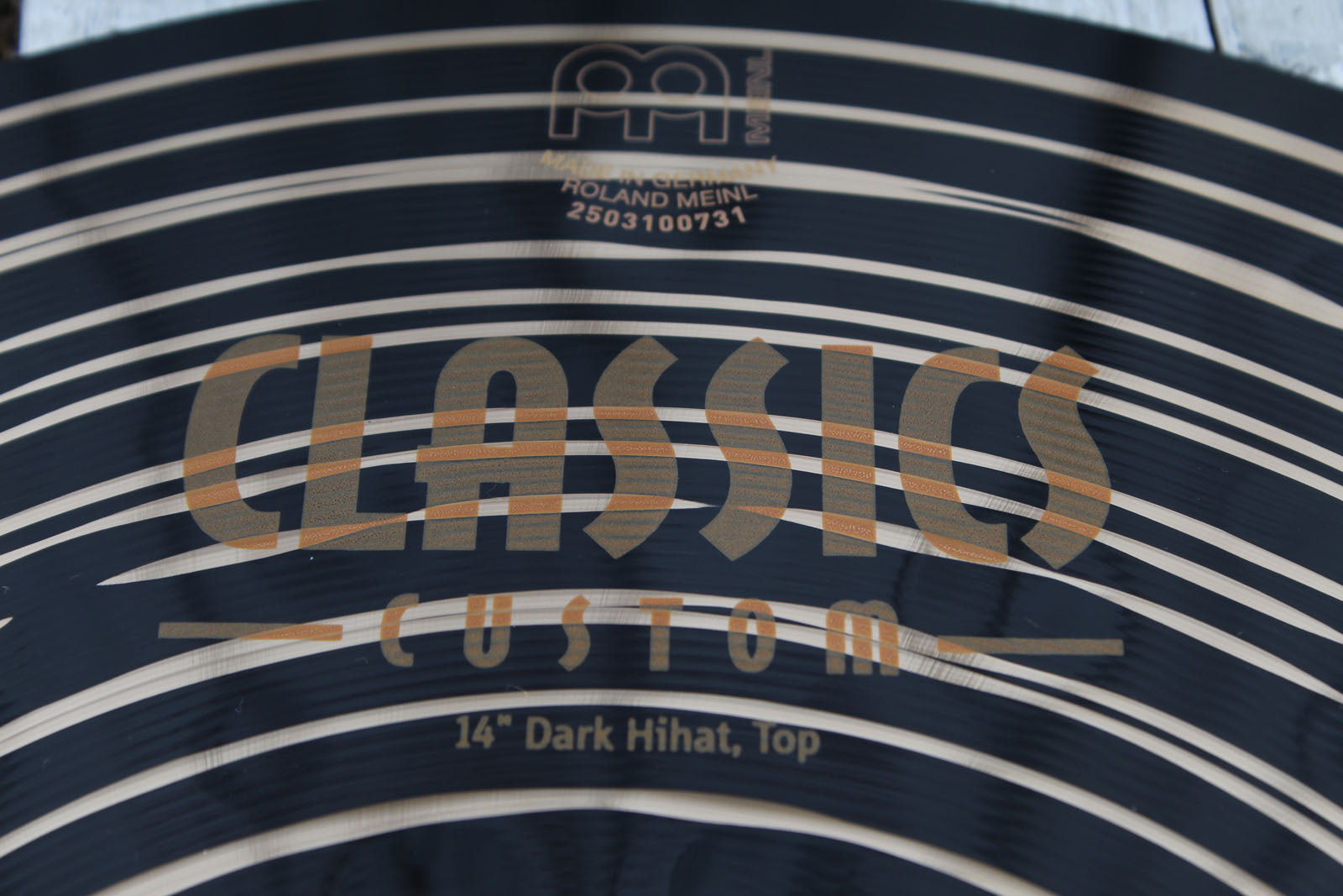 Meinl CC14DAH Customs Classic Dark HiHat Cymbal 14 Inch Hi Hat Drum Cymbal Pair