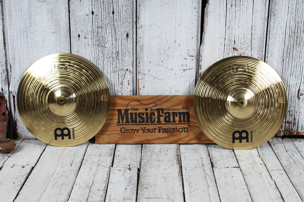 Meinl HCS13H HiHat Cymbal 13 Inch HCS Hi Hat Drum Cymbal Pair Traditional Finish
