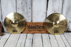 Meinl HCS13H HiHat Cymbal 13 Inch HCS Hi Hat Drum Cymbal Pair Traditional Finish