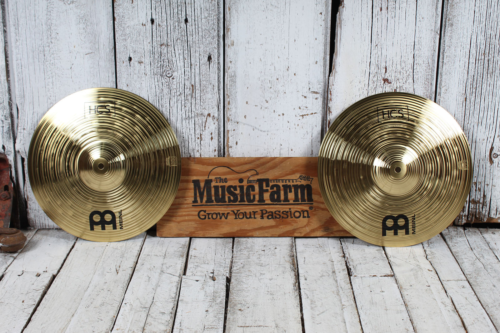 Meinl HCS13H HiHat Cymbal 13 Inch HCS Hi Hat Drum Cymbal Pair Traditional Finish