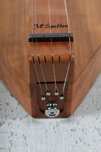 McSpadden Standard Dulcimer 4 String Flathead Hourglass Dulcimer with Gig Bag