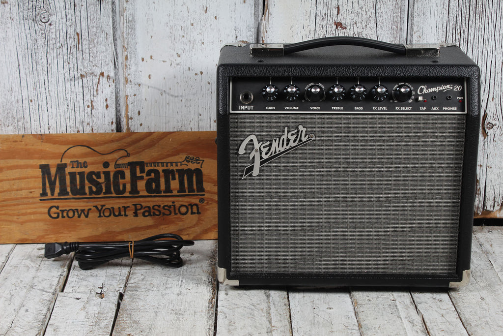 Fender Champion 20 Electric Guitar Amplifier 20 Watt 1 x 8 Combo Practice Amp
