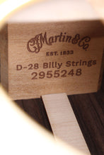 Load image into Gallery viewer, Martin D-28 Billy Strings Signature Acoustic Guitar Natural with Hardshell Case