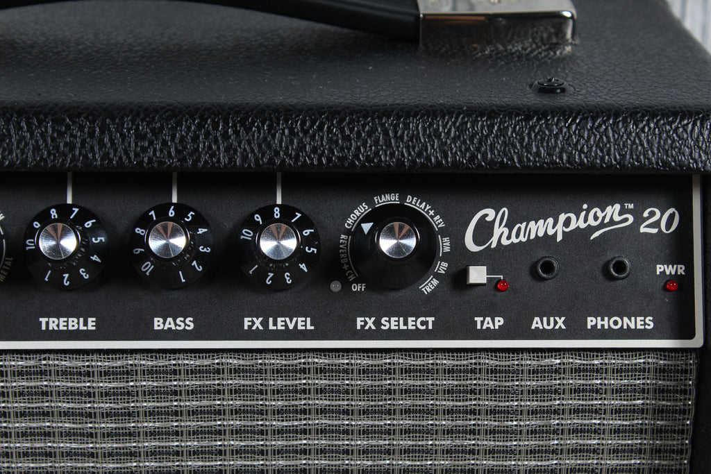 Fender Champion 20 Electric Guitar Amplifier 20 Watt 1 x 8 Combo Practice Amp