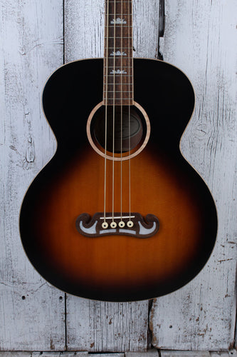 Epiphone 2022 El Capitan J-200 Studio Bass Acoustic Electric Bass Guitar w Case