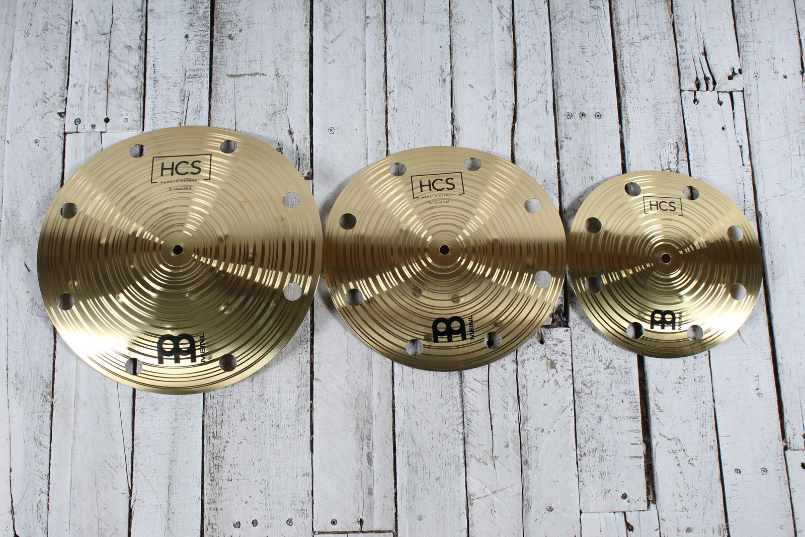 Meinl HCS024SM Smack Stack Cymbals 10 / 12 / 14 Inch Set of 3 Effect Cymbals Main image