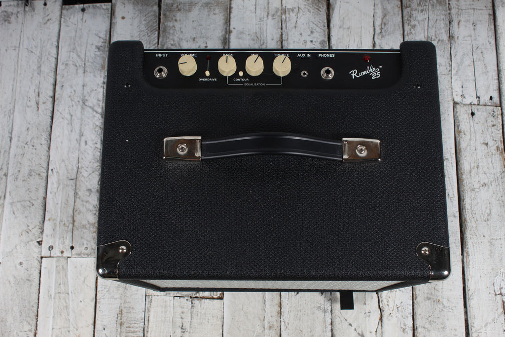 Fender Rumble 25 Electric Bass Guitar Amplifier 25 Watt 1 x 8 Solid State Amp
