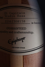 Load image into Gallery viewer, Epiphone 2022 El Capitan J-200 Studio Bass Acoustic Electric Bass Guitar w Case