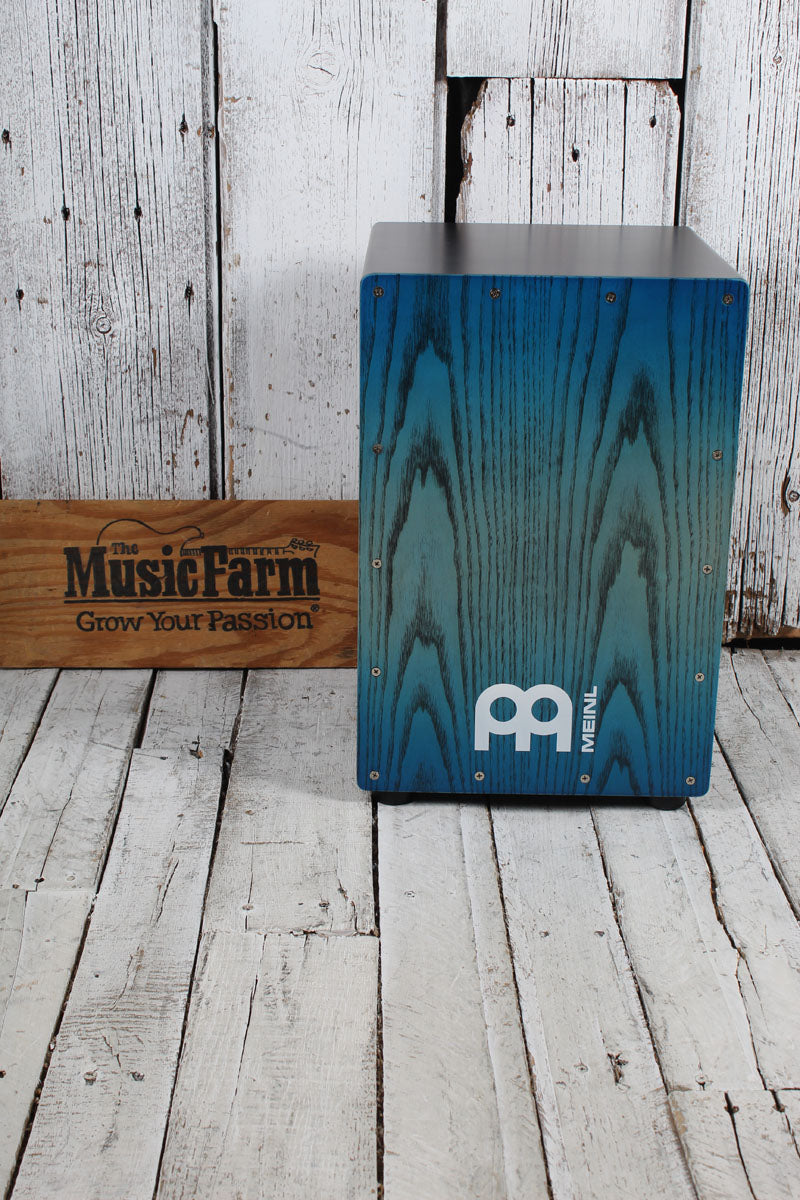 Meinl MCAJ100BK Snare Cajon Headliner Series Snare Cajon Pacific Blue Fade