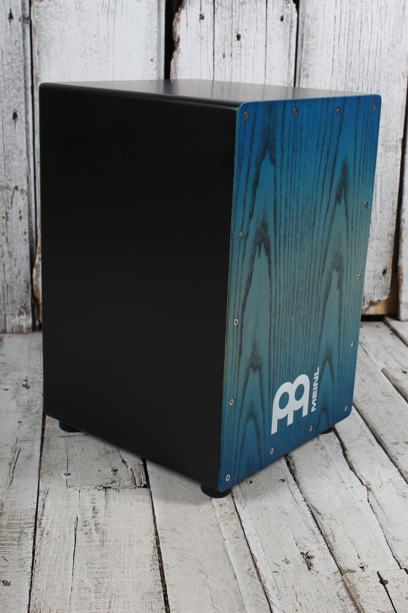 Meinl MCAJ100BK Snare Cajon Headliner Series Snare Cajon Pacific Blue Fade