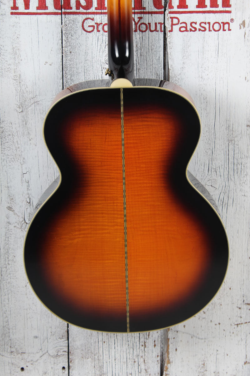 Epiphone J-200 Super Jumbo Acoustic Electric Guitar Aged Vintage Sunburst Gloss