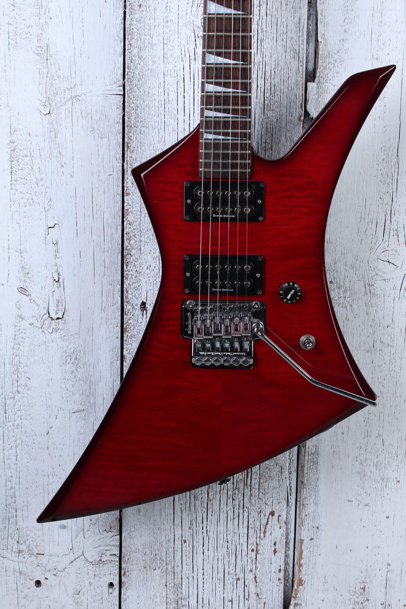Jackson Made in Japan 2000's Kelly HH Electric Guitar Inferno Red Finish