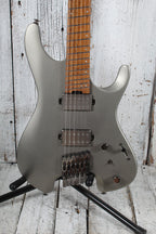 Ibanez QX52 Headless Solid Body Electric Guitar Metallic Gray Matte with Gig Bag