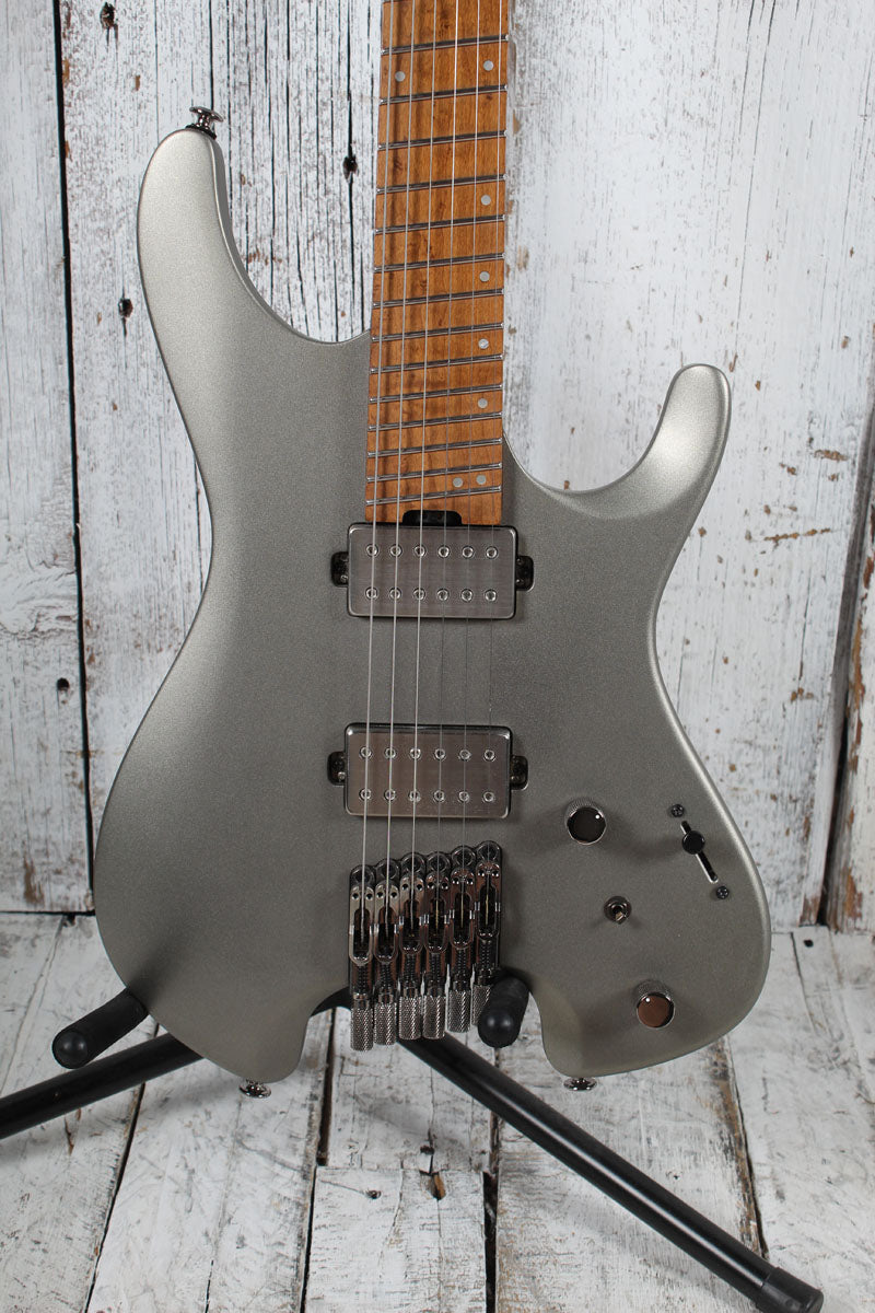 Ibanez QX52 Headless Solid Body Electric Guitar Metallic Gray Matte with Gig Bag