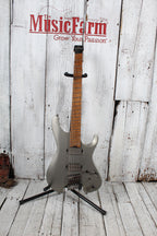 Ibanez QX52 Headless Solid Body Electric Guitar Metallic Gray Matte with Gig Bag