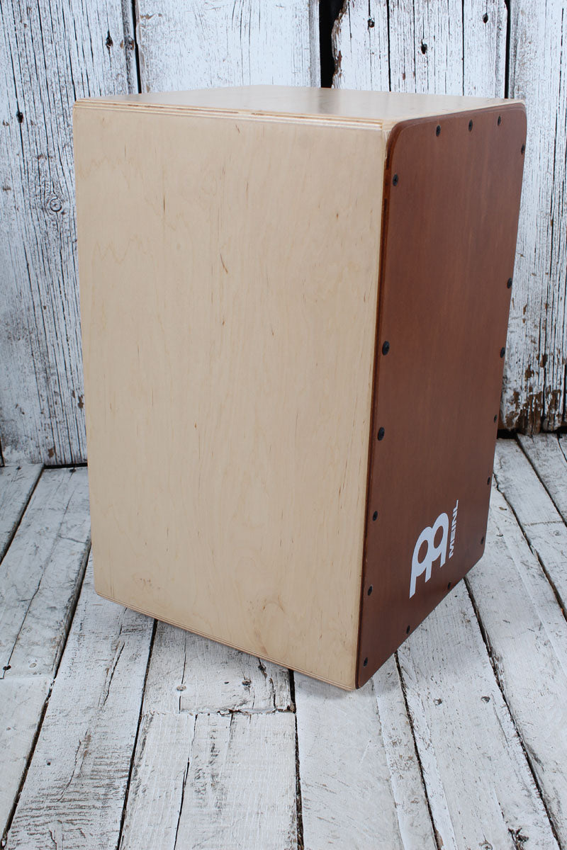 Meinl SC100AB Snarecraft Cajon with Dual Internal Fixed Snare Wires Almond Birch