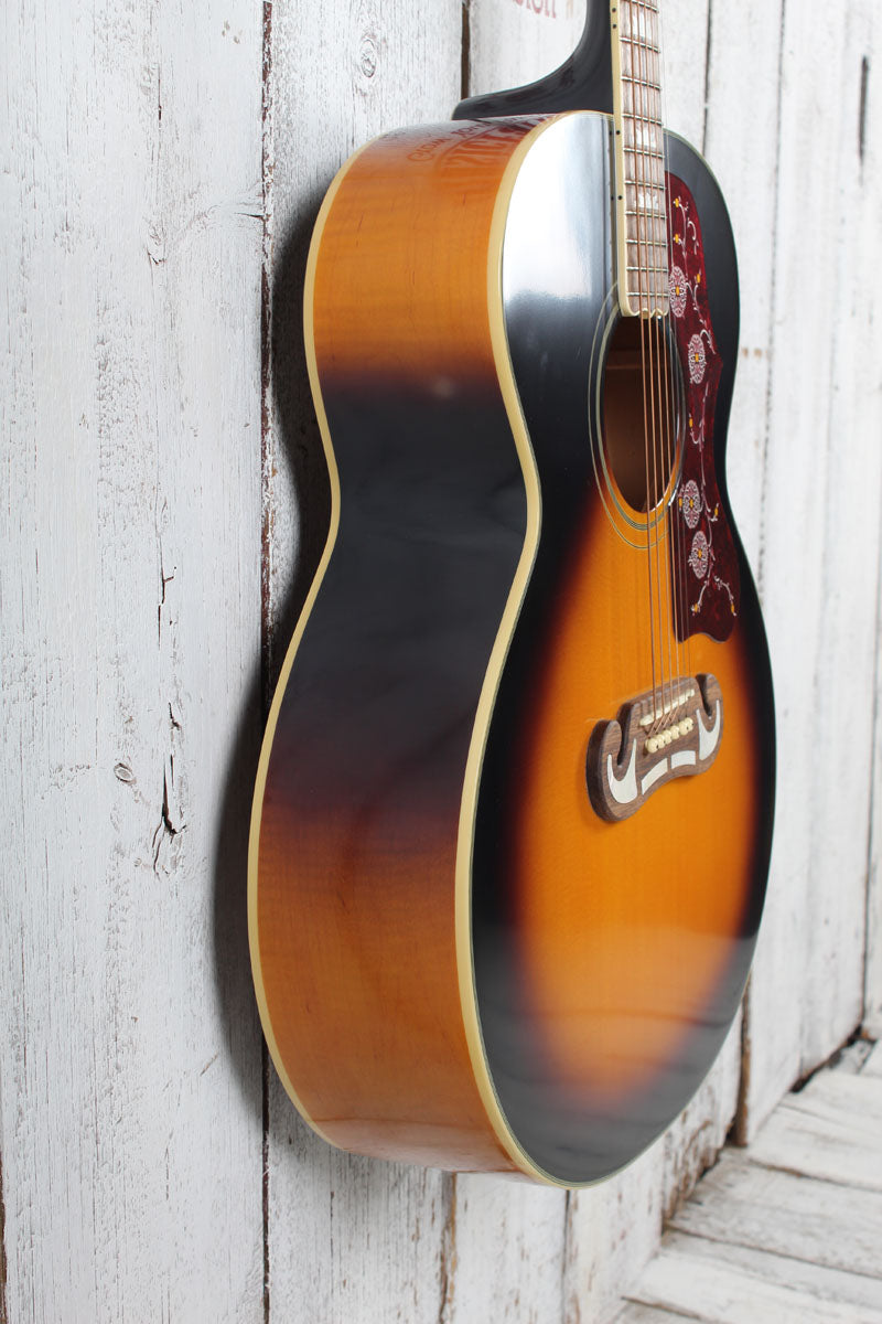Epiphone J-200 Super Jumbo Acoustic Electric Guitar Aged Vintage Sunburst Gloss