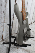Ibanez QX52 Headless Solid Body Electric Guitar Metallic Gray Matte with Gig Bag