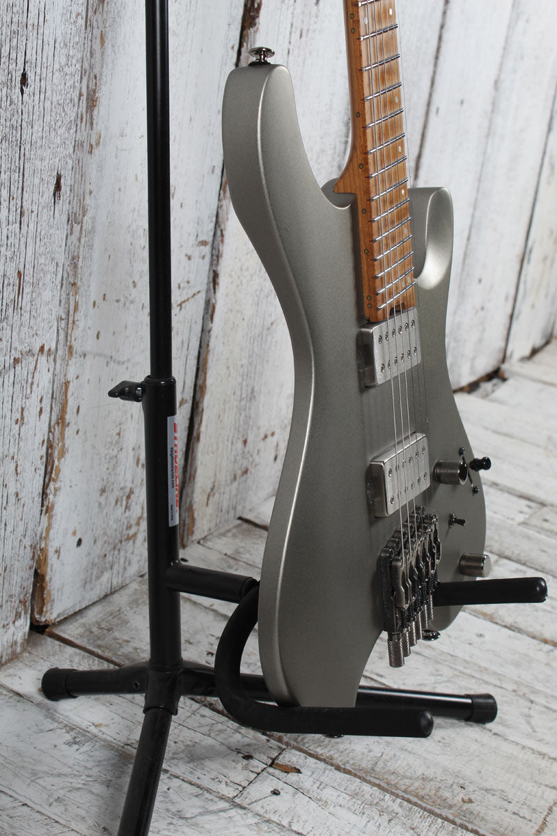 Ibanez QX52 Headless Solid Body Electric Guitar Metallic Gray Matte with Gig Bag