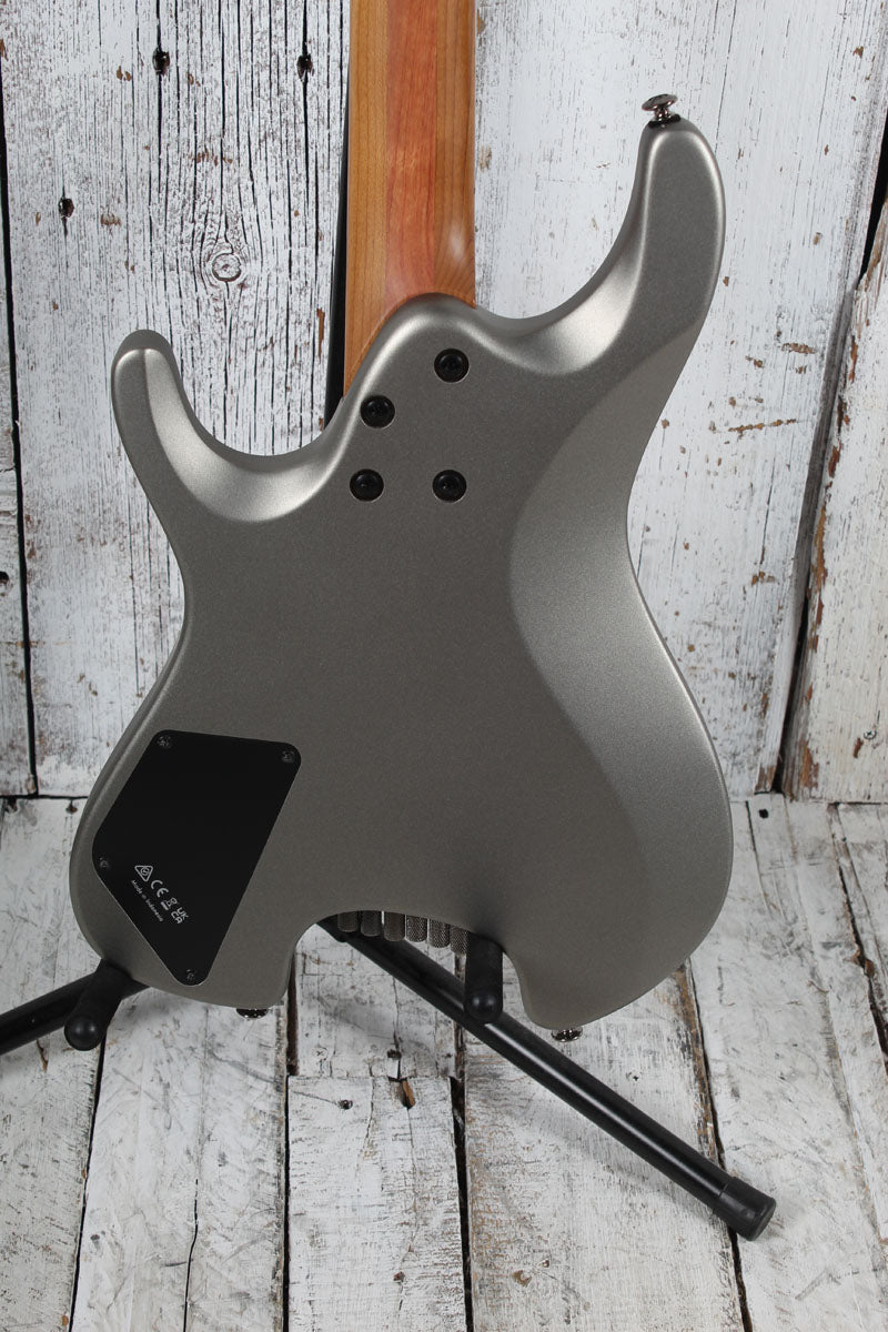 Ibanez QX52 Headless Solid Body Electric Guitar Metallic Gray Matte with Gig Bag