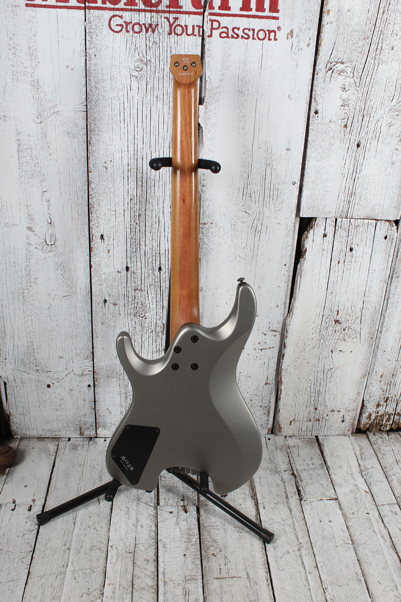 Ibanez QX52 Headless Solid Body Electric Guitar Metallic Gray Matte with Gig Bag