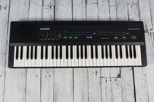 Casio Casiotone CT-607 Keyboard with Power Supply Manual and Original Box