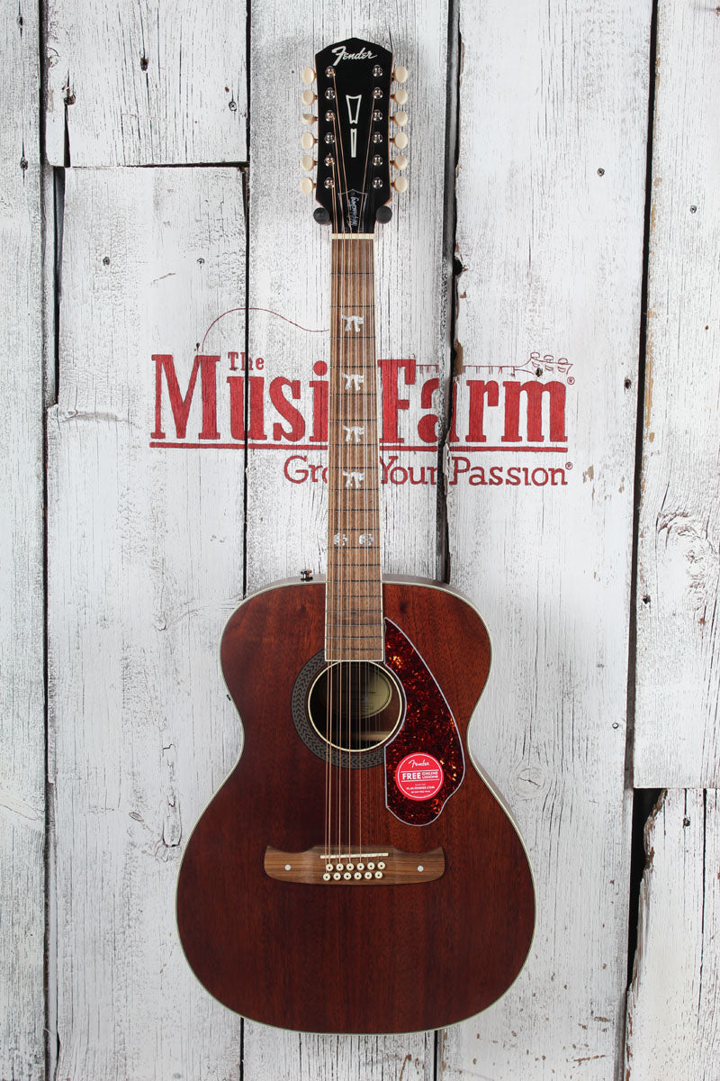 Fender Tim Armstrong Hellcat 12 String Acoustic Electric Guitar Natural Finish
