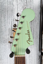 Fender Newporter Player Acoustic Electric Guitar Solid Spruce Top Surf Green