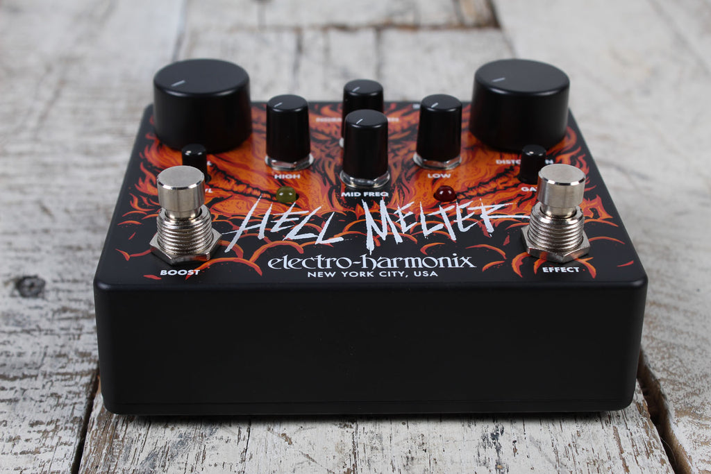 EHX Electro-Harmonix Hell Melter Distortion Pedal Electric Guitar Effects Pedal