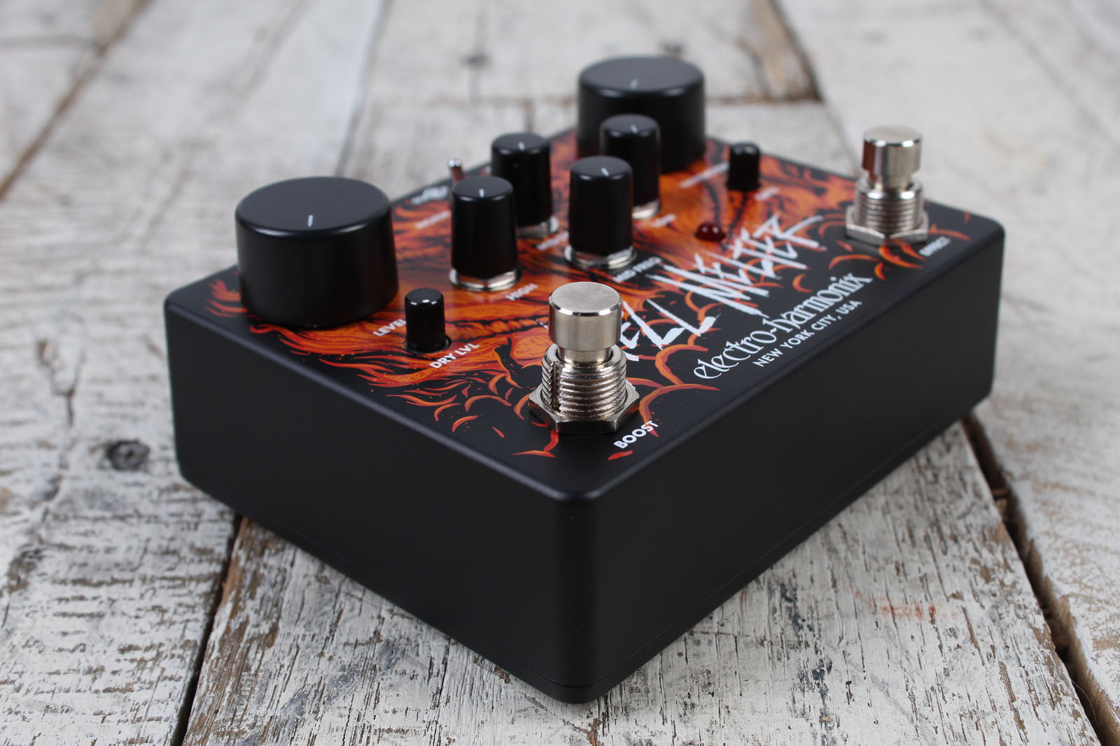 EHX Electro-Harmonix Hell Melter Distortion Pedal Electric Guitar Effects Pedal