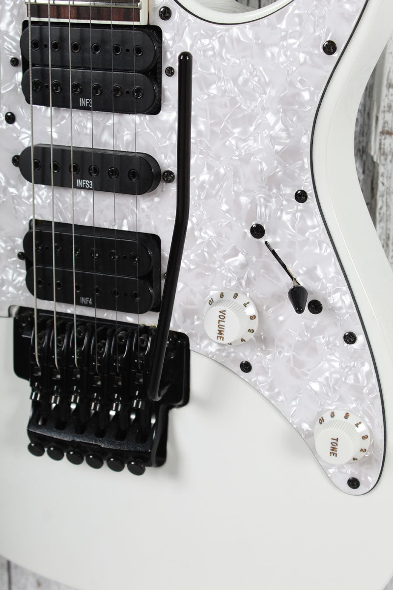 Ibanez RG Series RG350DX Solid Body Electric Guitar White Finish