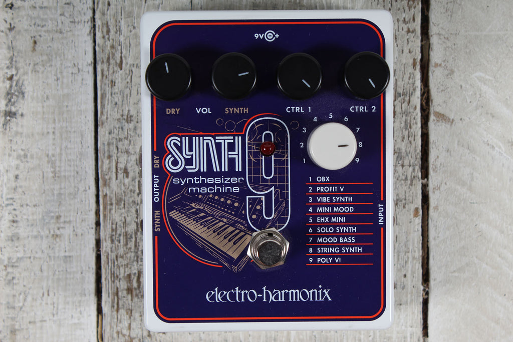 Electro-Harmonix SYNTH9 Synthesizer Machine Pedal Electric Guitar Effects Pedal