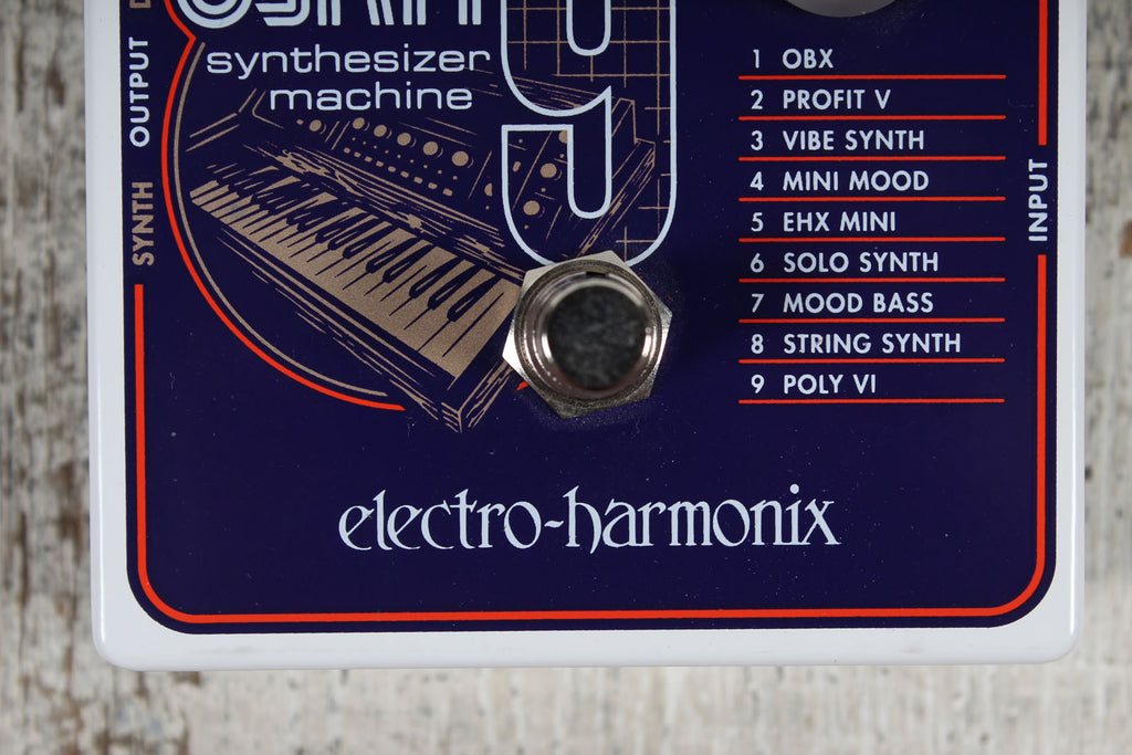 Electro-Harmonix SYNTH9 Synthesizer Machine Pedal Electric Guitar Effects Pedal