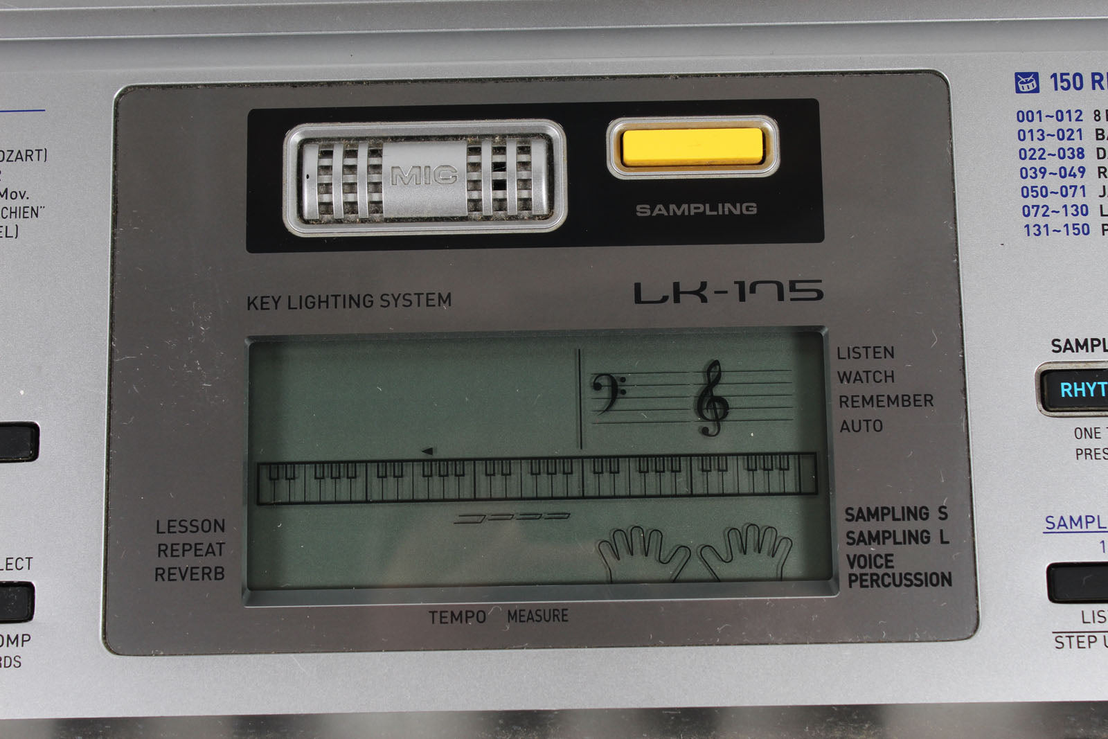 Casio LK-175 Keyboard 61 Key Portable Keyboard with Power Supply and Gig Bag