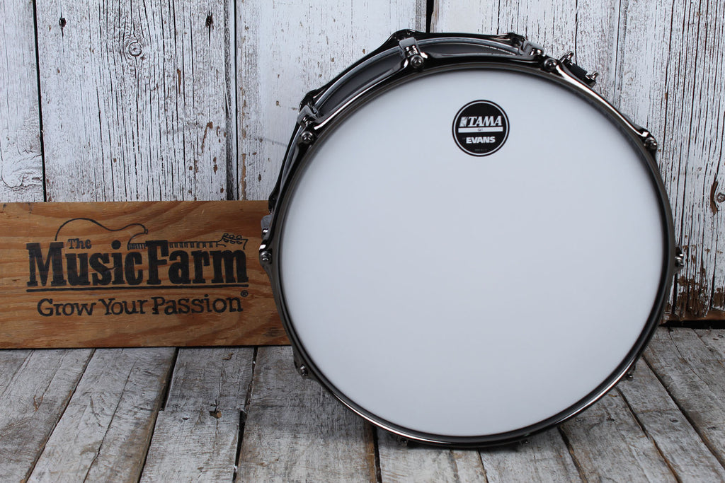 Tama LST148 Sound Lab Project Series Big Black Steel 8x14 Snare Drum Matte Black