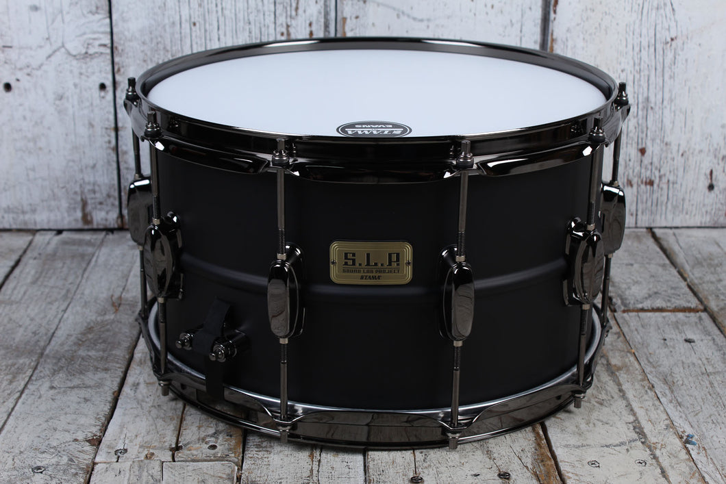 Tama LST148 Sound Lab Project Series Big Black Steel 8x14 Snare Drum Matte Black