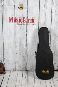 Amahi Ukulele Bass Double Cutaway Body Acoustic Electric Ukulele Bass w Gig Bag