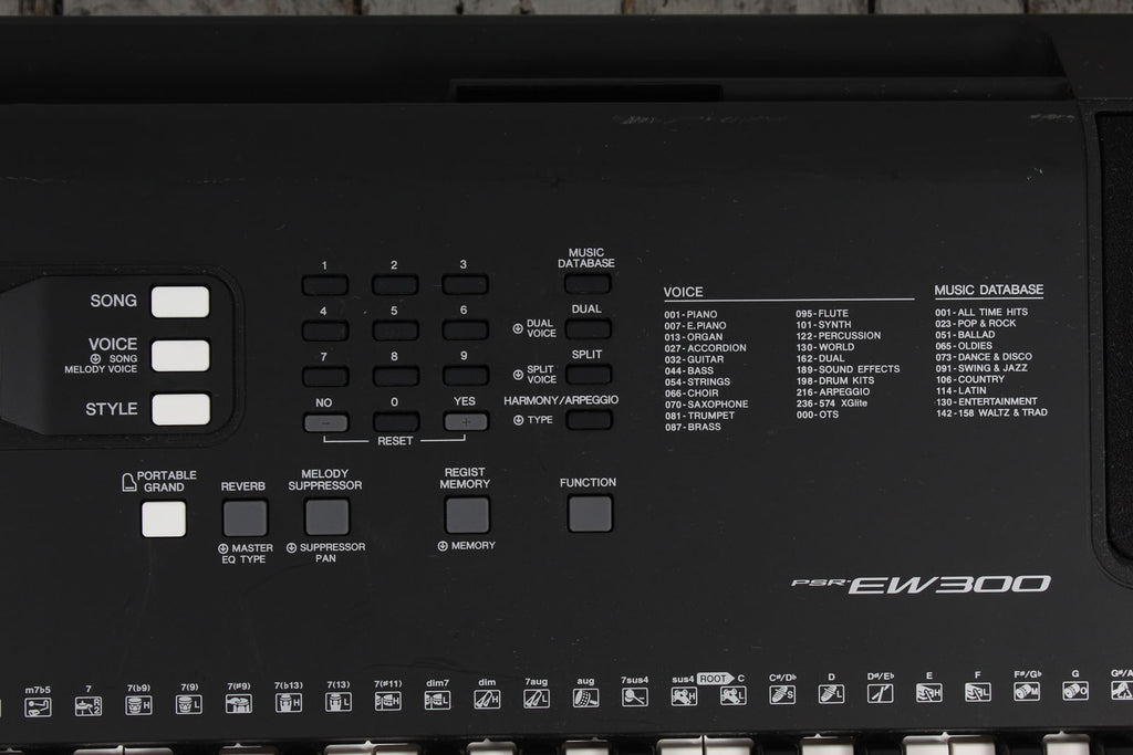 Yamaha PSR-EW310 Keyboard 76 Key Touch Sensitive Keyboard with Power Supply