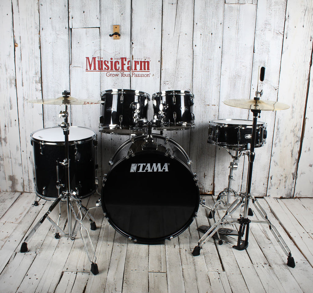 Tama ST52H5CBNS Stagestar 5 Piece Complete Drum Set with Stands and Throne