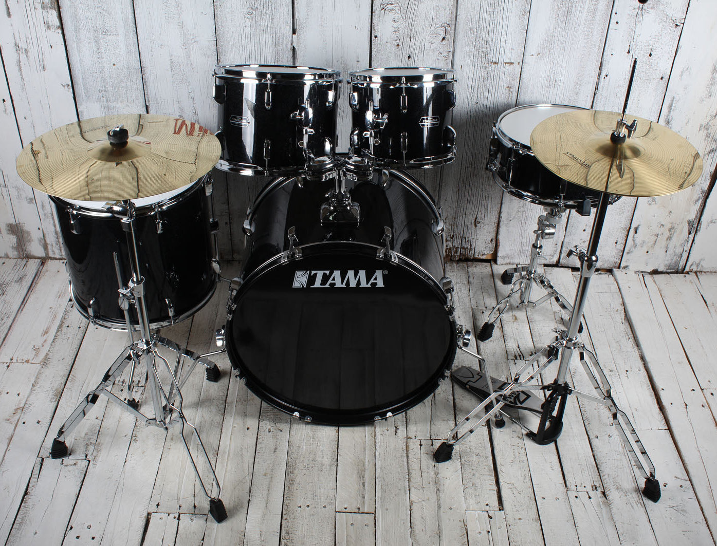 Tama ST52H5CBNS Stagestar 5 Piece Complete Drum Set with Stands and Throne