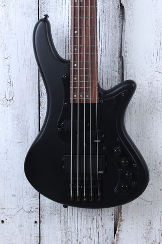 Schecter Stiletto Stealth-5 Bass 5 String Electric Bass Guitar Satin Black