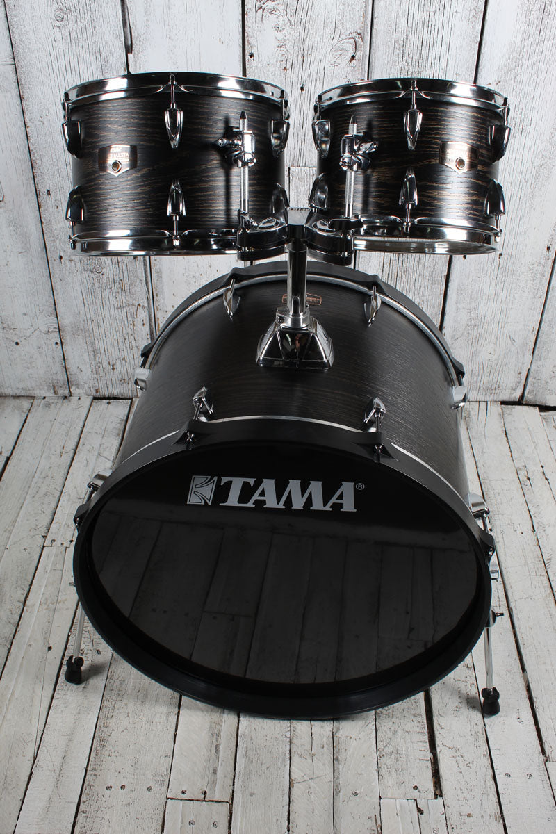 Tama IE62C Imperialstar 6 Piece Drum Kit with Hardware & Cymbals Black Oak Wrap