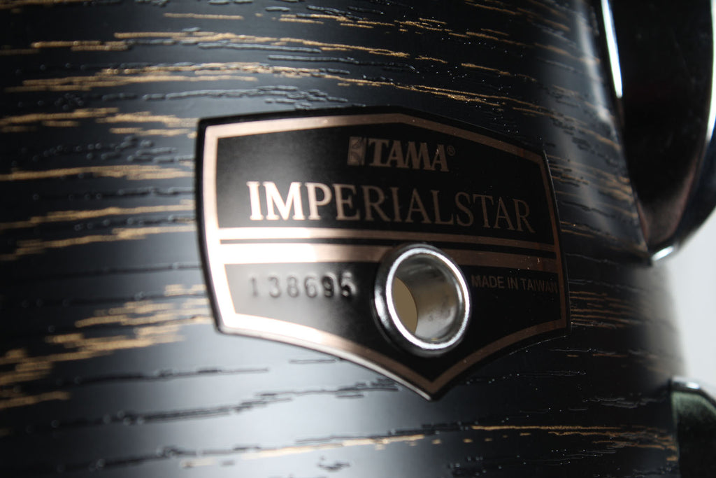 Tama IE62C Imperialstar 6 Piece Drum Kit with Hardware & Cymbals Black Oak Wrap