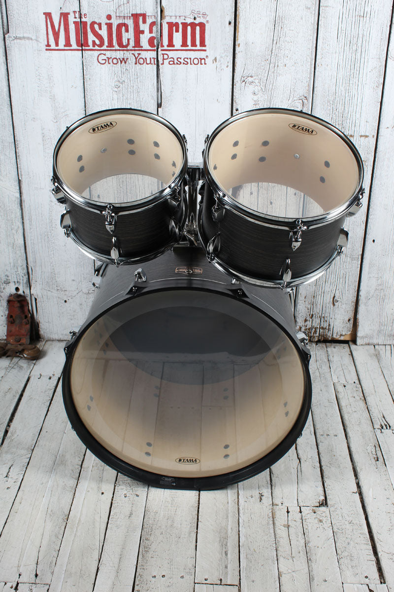 Tama IE62C Imperialstar 6 Piece Drum Kit with Hardware & Cymbals Black Oak Wrap