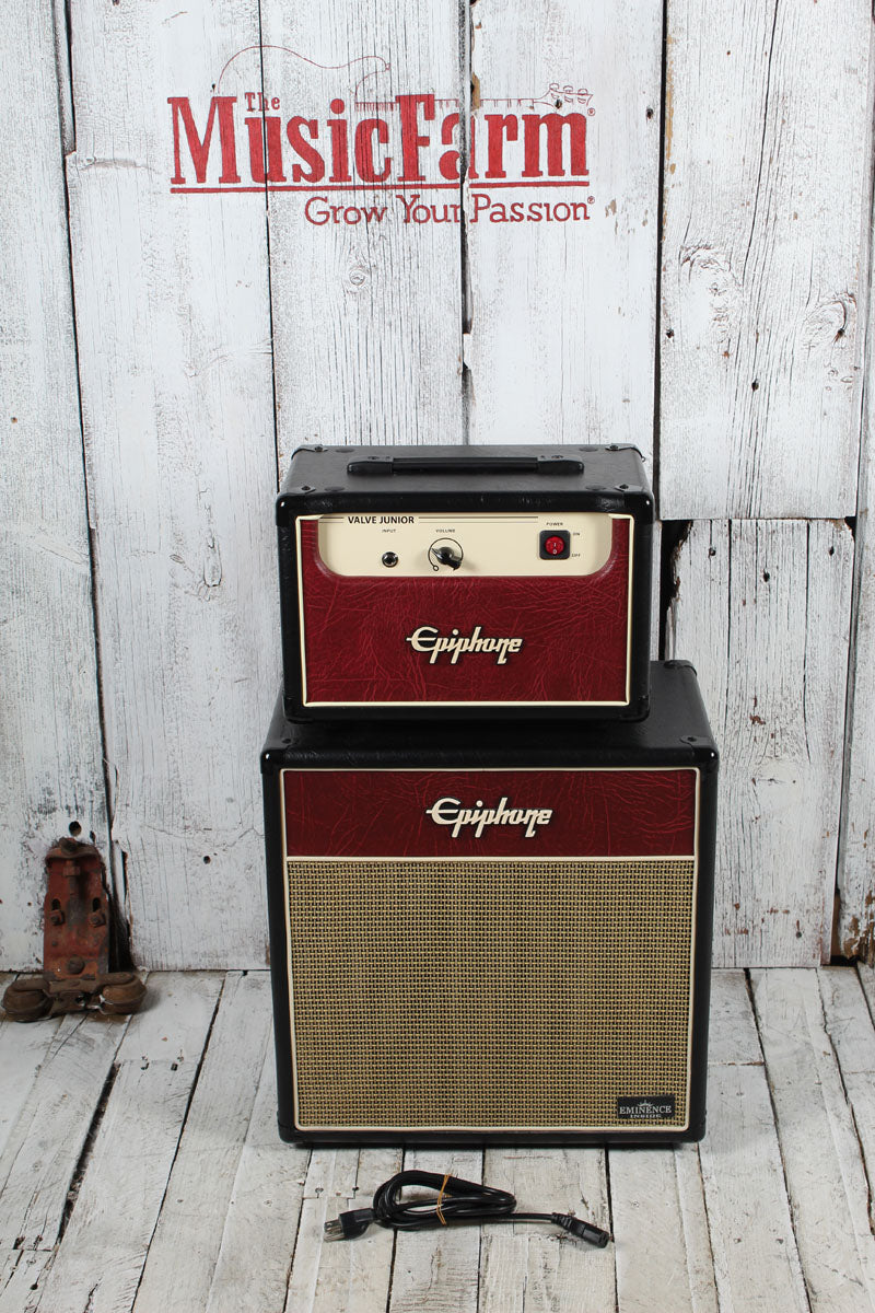 Epiphone Valve Junior Amplifier Head and 1x12 Cabinet Electric Guitar Tube Amp